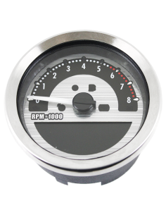 4  Speedo/Tachometer Silver KMH/MPH