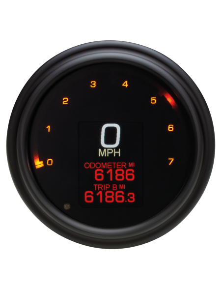 FATBOB SPD/TACH MLX 95-03* Black Bezel