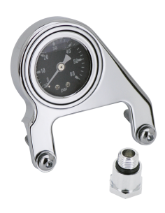 GZP Chr Pulse 60PSI oil pressure kit S&S