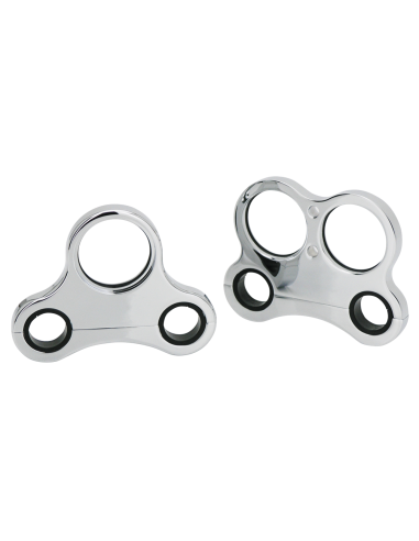 GZP Chr billet single gauge f/T-bar 2 ho