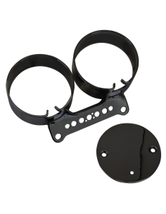 GZP Blk dual gauge mnt brckt XL/FXR95-05