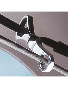 Billet Speedo cable guide chr.