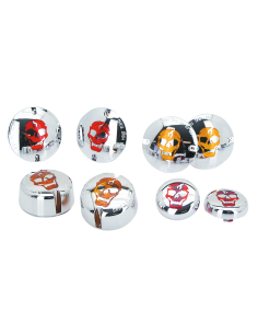 Chrome skull lenses Amber Front hi-hat s