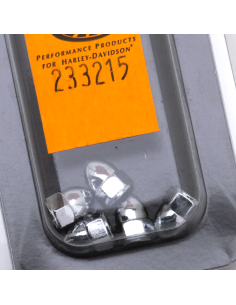 Blister Chrome acorn nuts 10-24 set/5