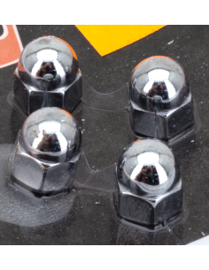 CHROME ACORN NUTS 5/16-24 UNF 4pck