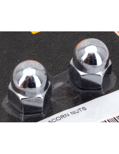 CHROME ACORN NUTS 7/16-14 UNC, EACH