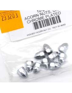 10pck Acorn nuts 10-24