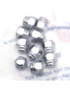 10Pck 1/4-20 Flat Top Acorn Nut