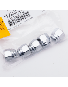 5Pck 1/2-20 Flat Top Acorn Nut