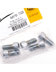 5pck Chr.Allen head screws 7/16-14x1