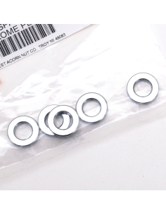 5pck Spacers 3/8 Ix3/4 Ox1/8 L chrome