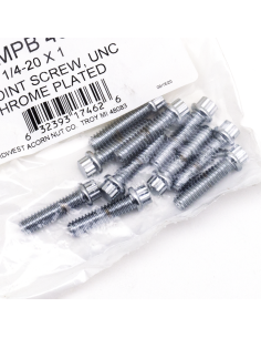 10pck 12-point bolts,1/4-20 x 1 , UNC