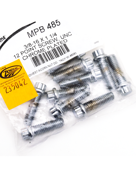 10pck 12-point bolts,3/8-16 x 1 1/4