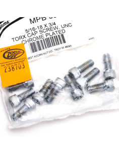 10pck Knurled torx screw 5/16-18x3/4