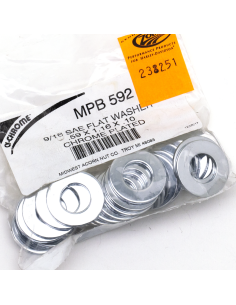 25pck Flat washers 9/16  X 1.16  SAE