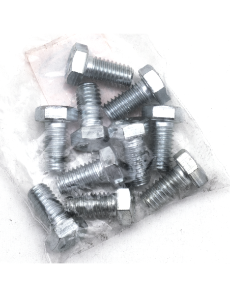 10pck hex bolt 3/8-16x3/4  UNC zinc
