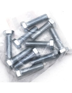 10pck hex bolt 3/8-16x1-3/8  UNC zinc