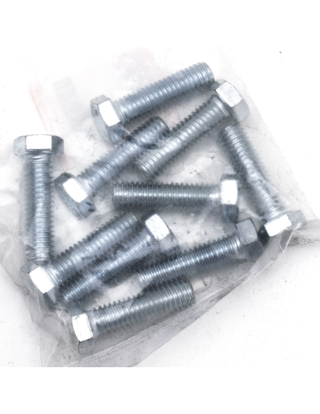 10pck hex bolt 3/8-16x1-3/8  UNC zinc