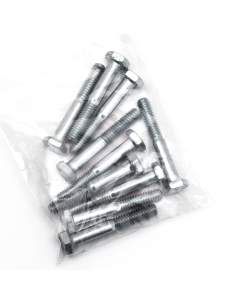 10pck hex bolt 1/4-20x1-3/4  UNC zinc