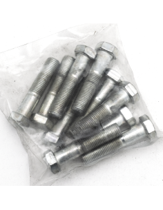 10pck hex bolt 3/8-24x1-3/4  UNF zinc