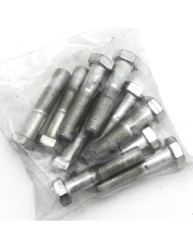 10pck hex bolt 3/8-24x1-3/4  UNF zinc