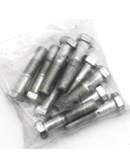 10pck hex bolt 3/8-24x1-3/4  UNF zinc