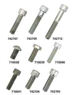 10pck allen bolt 3/8-24x2-1/4  UNF zinc