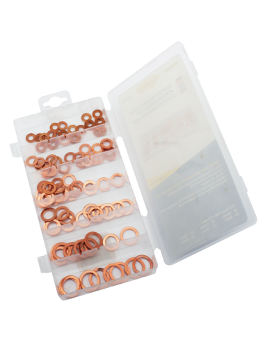 110pc Copper ring assortment box