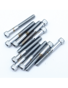 10pck Chrome Allen screws 5/16x2 1/2 UNC