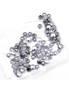 100pck Allen hole plugs 1/4 chrome