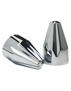 Fluted Spike Bolt Cap Kit Black