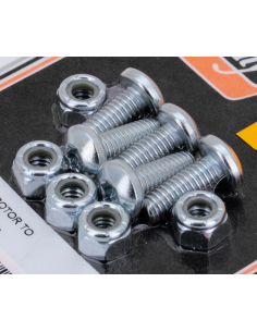 Disc screws/nuts 5/16-18x7/8  TXBH, zinc