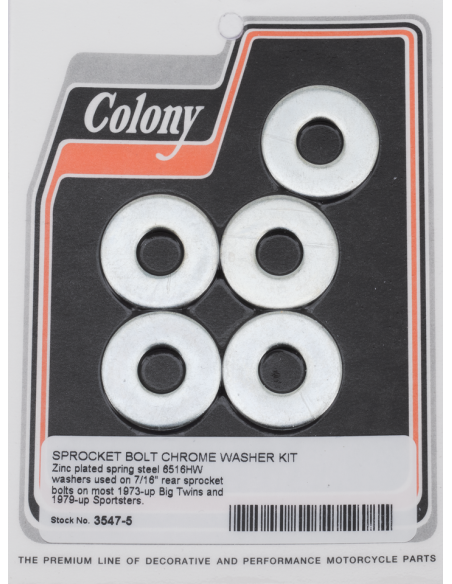 Sprocket Bolt Washer Kit BT73-up XL79-up