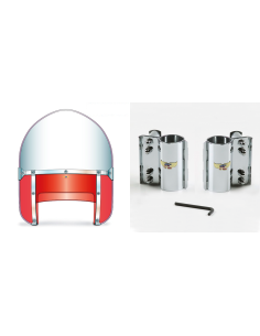 Beaded H-Duty peaked top/cupped red