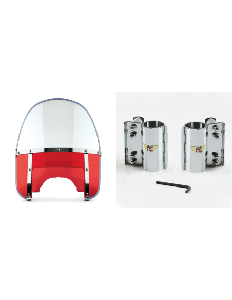 Beaded H-Duty round top/notched red Beaded H-Duty round top/notched red