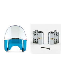 Beaded H-Duty round top/notched blue