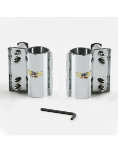 Mounting kit complete Chrome Wide Glide