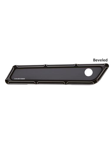 BEVELED LATCH COVERS FLH/T14-UP BLACK
