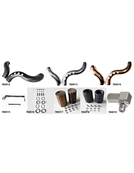 Blow heat shield kit showroom chrome