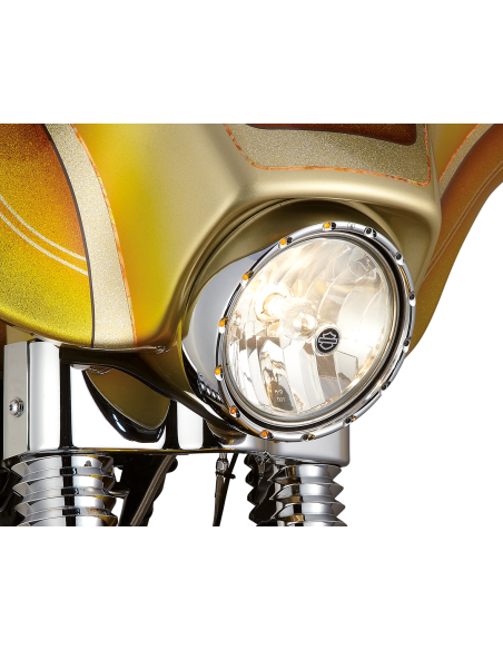 FLST H/L TURN SGNL RING, CHR