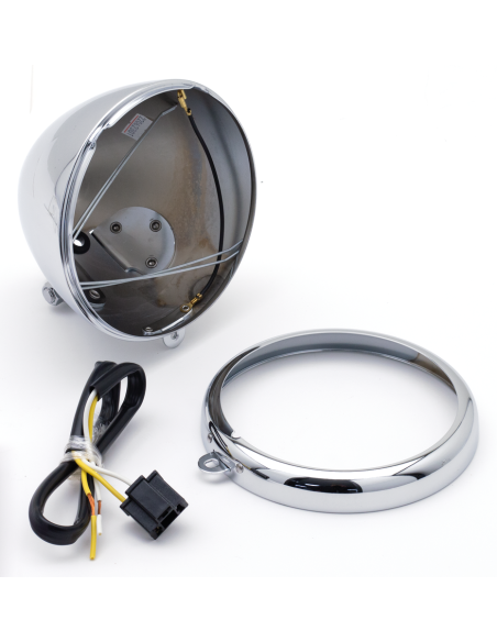 GZP Headlight shell+rim 6  bottom mou