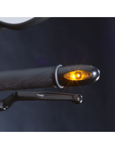 K'mann Turnsignal, Alu, Black, Each