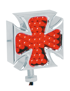 GZP Chrome Maltese marker lights red LED