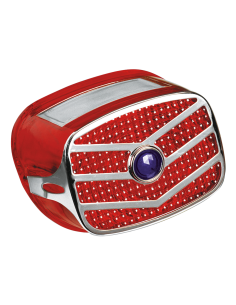 GZP Taillight lens+grill blue dot 73u