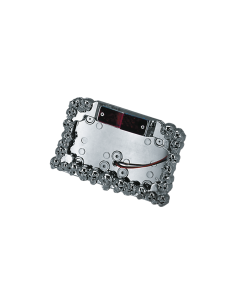 GZP Licencepl. LED chr/w skulls triangle