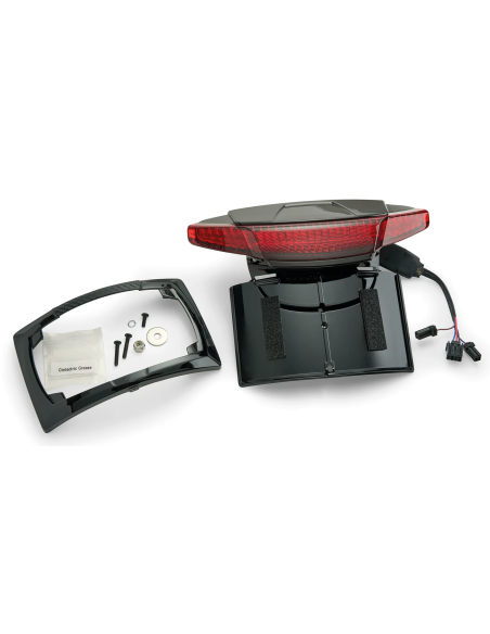 Black Pl. Holder/Tail Red FLHT14-Up