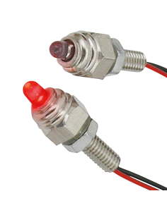 GZP Pair red LED M6 stud lights