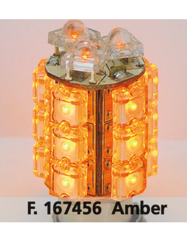 GZP SINGLE 360 DEGR 18-LED BULB AMBER BA