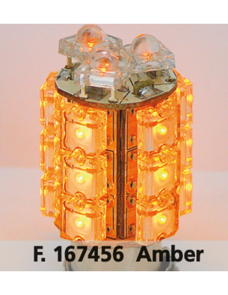 GZP SINGLE 360 DEGR 18-LED BULB AMBER BA