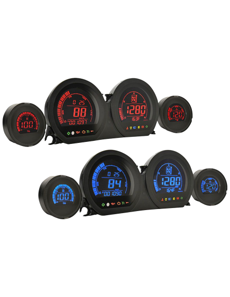 Koso HD-03 Gauge Kit Dual FLH/T14-23